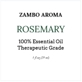 rosemary essential oil label