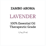 lavender essential oil label